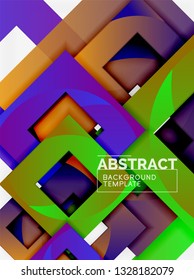 Modern geometric abstract background, vector template