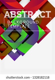Modern geometric abstract background, vector template