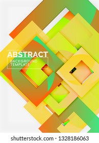 Modern geometric abstract background, vector template