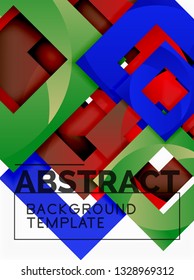 Modern geometric abstract background, vector template