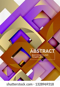 Modern geometric abstract background, vector template