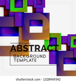Modern geometric abstract background, vector template