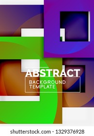 Modern geometric abstract background, vector template