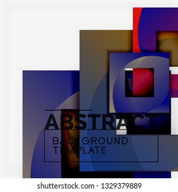 Modern geometric abstract background, vector template