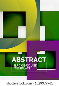 Modern geometric abstract background, vector template