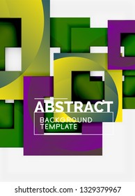 Modern geometric abstract background, vector template