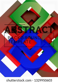 Modern geometric abstract background, vector template