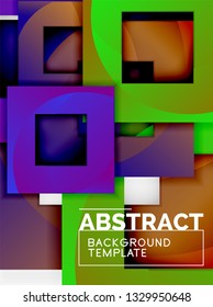 Modern geometric abstract background, vector template