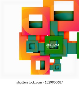 Modern geometric abstract background, vector template