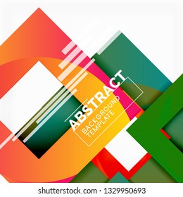 Modern geometric abstract background, vector template