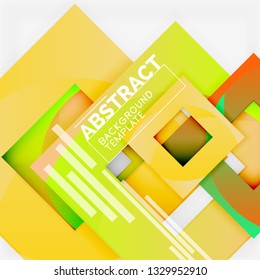 Modern geometric abstract background, vector template