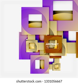 Modern geometric abstract background, vector template