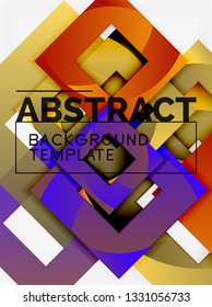 Modern geometric abstract background, vector template