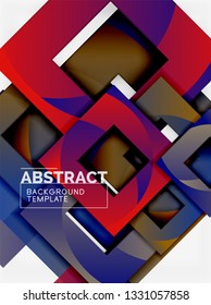 Modern geometric abstract background, vector template