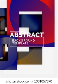 Modern geometric abstract background, vector template