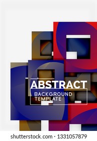 Modern geometric abstract background, vector template