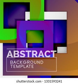 Fondo abstracto geométrico moderno, plantilla vectorial