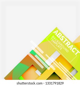 Fondo abstracto geométrico moderno, plantilla vectorial