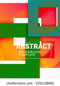 Fondo abstracto geométrico moderno, plantilla vectorial