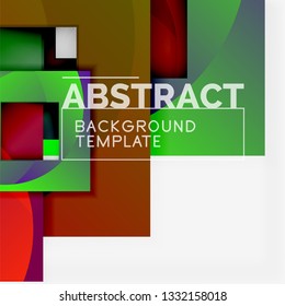 Modern geometric abstract background, vector template