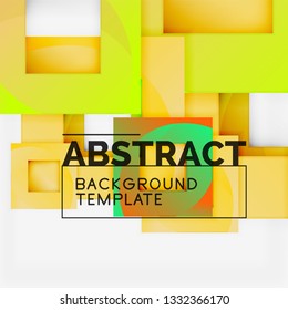Modern geometric abstract background, vector template