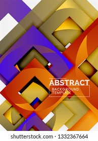 Modern geometric abstract background, vector template