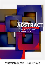 Modern geometric abstract background, vector template