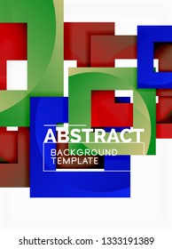 Modern geometric abstract background, vector template
