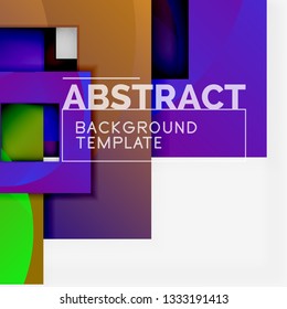Modern geometric abstract background, vector template
