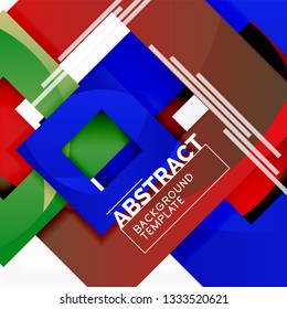 Modern geometric abstract background, vector template