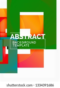 Modern geometric abstract background, vector template