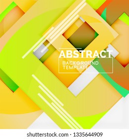 Modern geometric abstract background, vector template