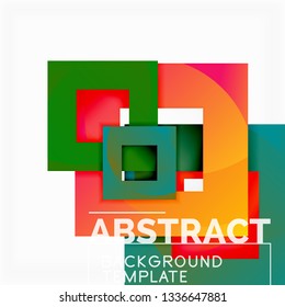 Modern geometric abstract background, vector template