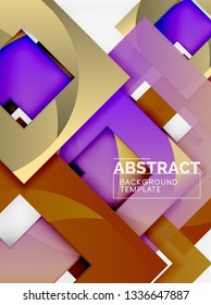 Modern geometric abstract background, vector template