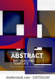 Fondo abstracto geométrico moderno, plantilla vectorial