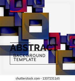 Modern geometric abstract background, vector template