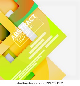 Modern geometric abstract background, vector template