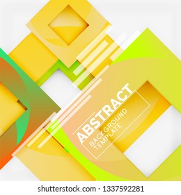 Modern geometric abstract background, vector template