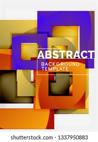 Modern geometric abstract background, vector template