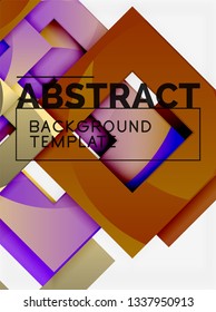 Modern geometric abstract background, vector template