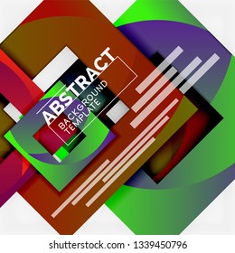 Modern geometric abstract background, vector template