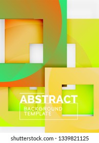 Moderner, geometrischer abstrakter Hintergrund, Vektorgrafik-Vorlage