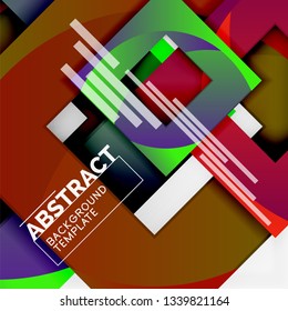 Modern geometric abstract background, vector template