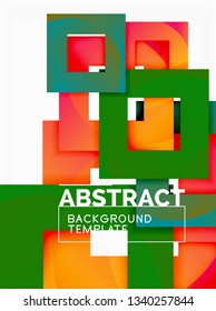 Modern geometric abstract background, vector template