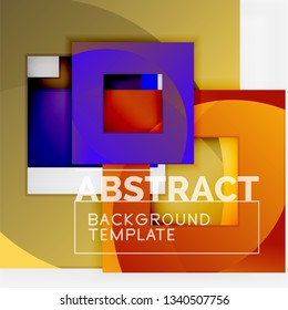 Modern geometric abstract background, vector template