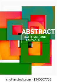 Modern geometric abstract background, vector template