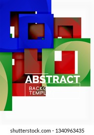 Modern geometric abstract background, vector template