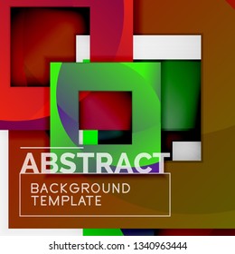 Modern geometric abstract background, vector template