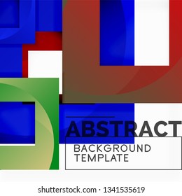 Modern geometric abstract background, vector template