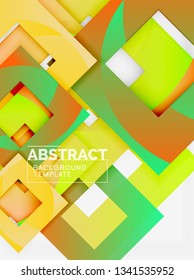 Modern geometric abstract background, vector template